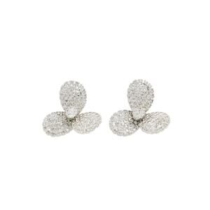 JENNIFER BEHR Amerie Crystal Flower Stud Earrings